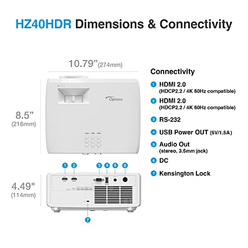 Vidéoprojecteur Optoma HZ40HDR